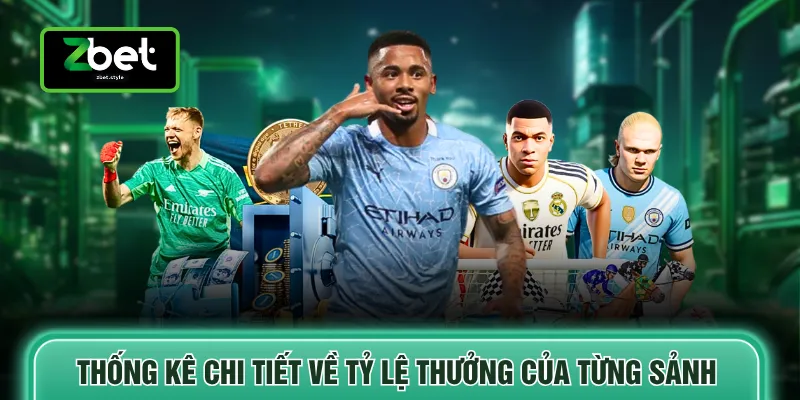 Thể thao Zbet 3 Thống kê chi tiết về tỷ lệ thưởng của từng sảnh